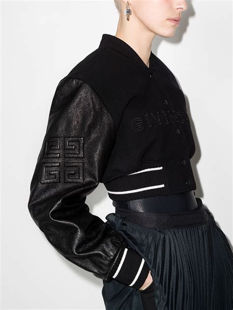 givenchy bomber|men cropped bomber jacket.